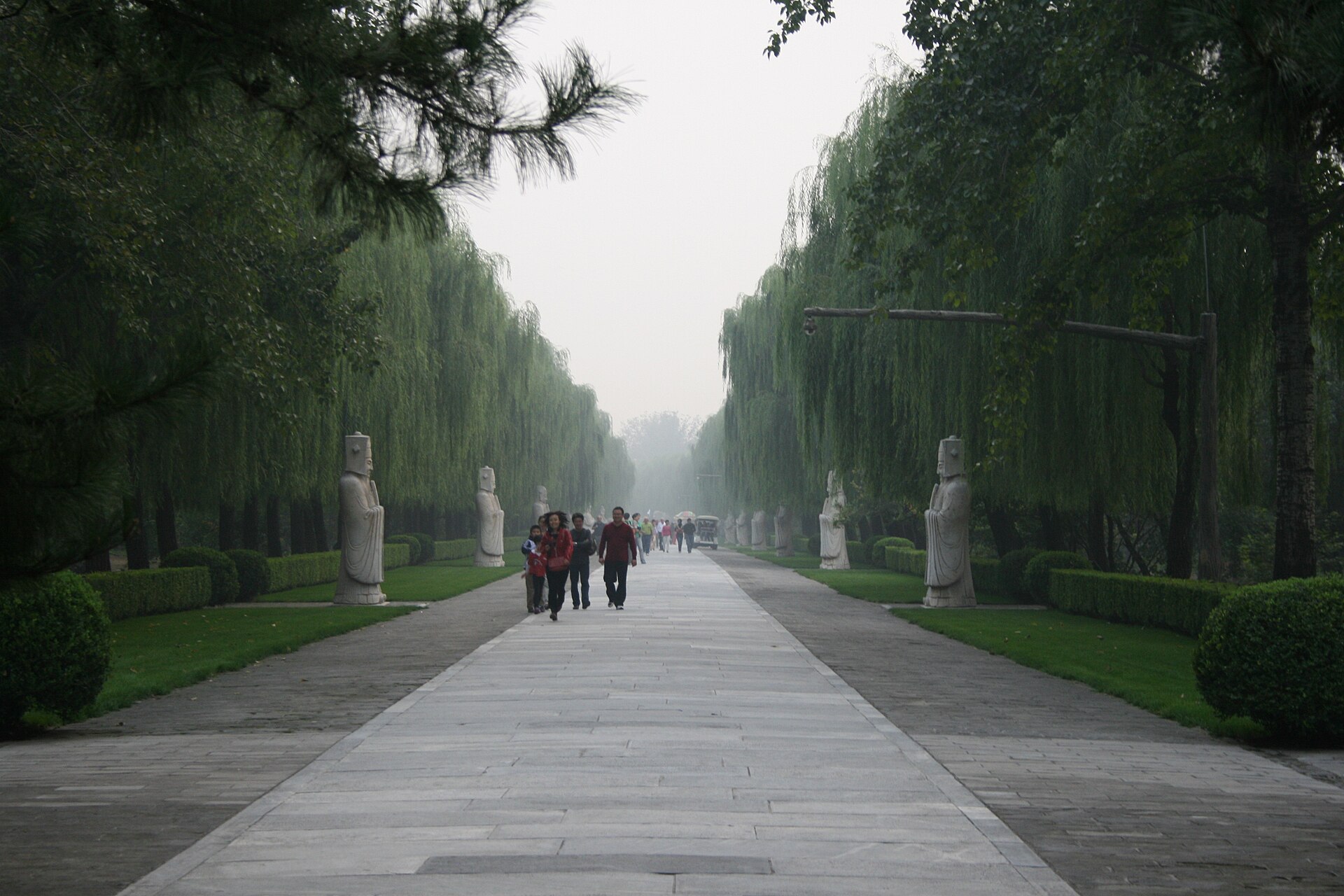 Stone statues along the Sacred Way at the Ming Tombs near Beijing