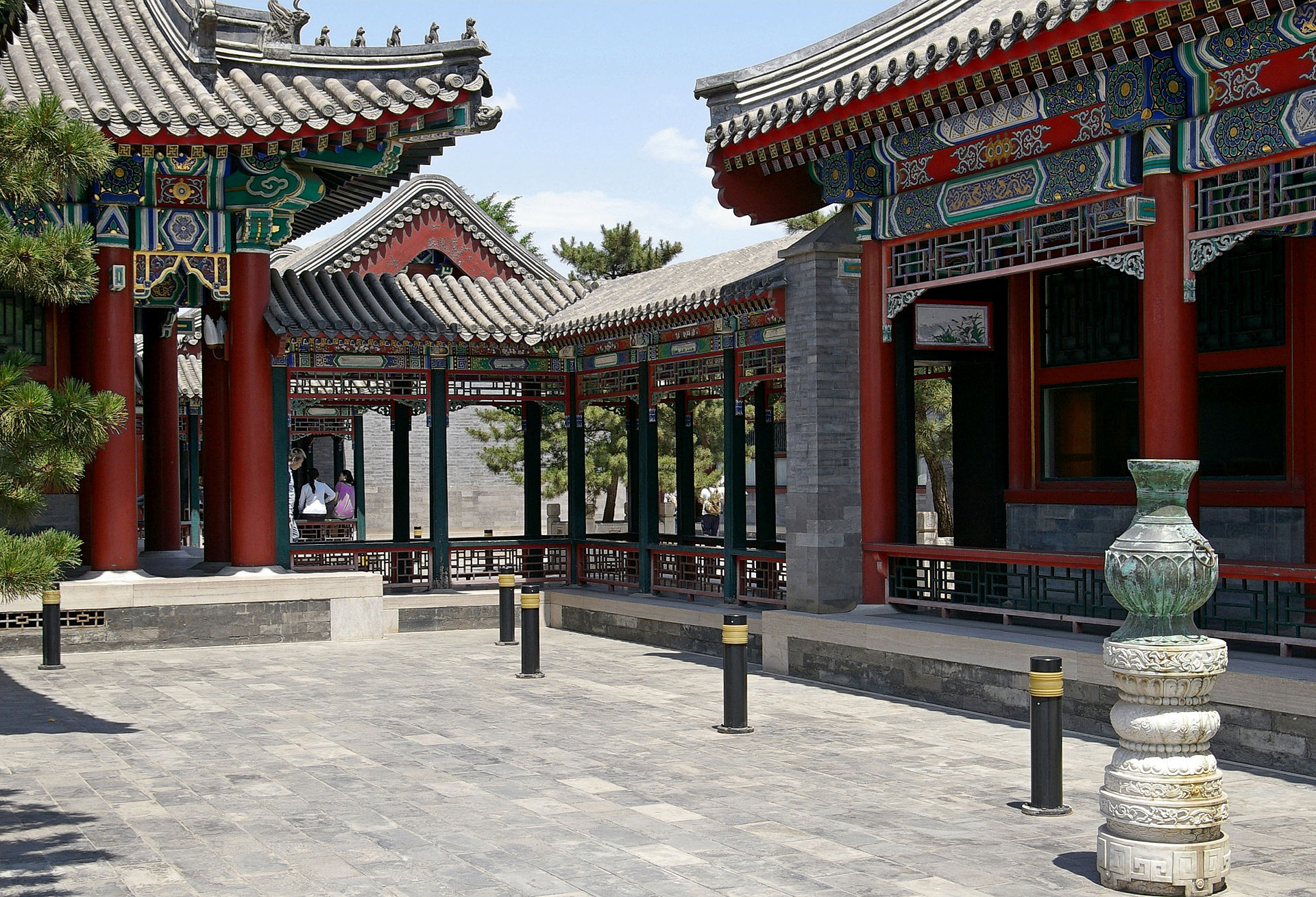 Summer Palace lake and architecture in Beijing