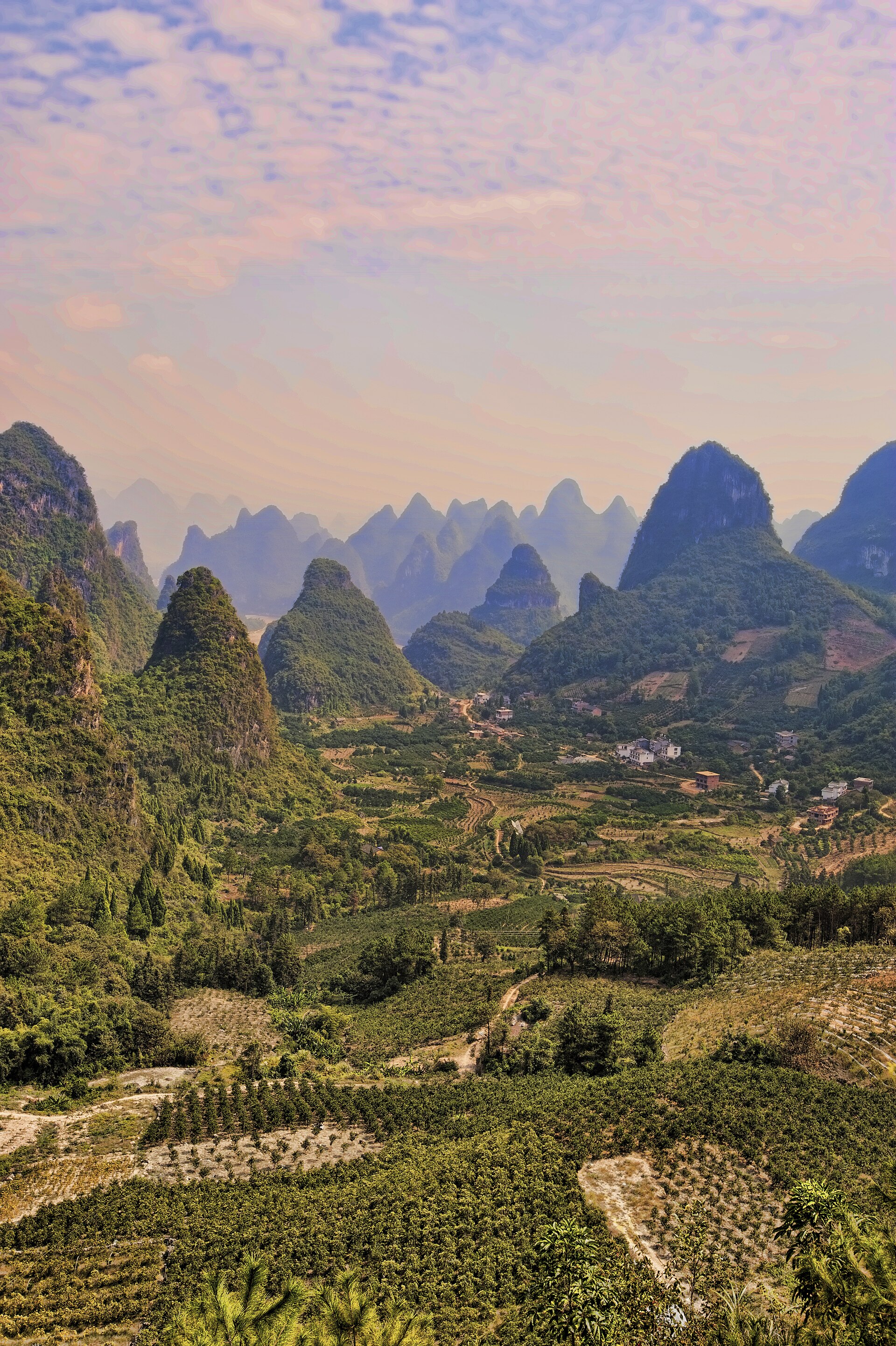 Yangshuo karst scenery